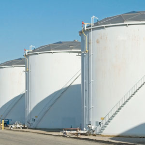 Gas oil storage tanks